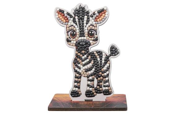 Safari Zebra, Crystal Art Buddy, ca. 11x8cm