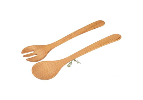 Salatbesteck 2-teiliges Set Kirsche geölt 35cm