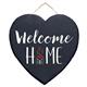 Schiefertafel Herz Welcome Home, 15 cm