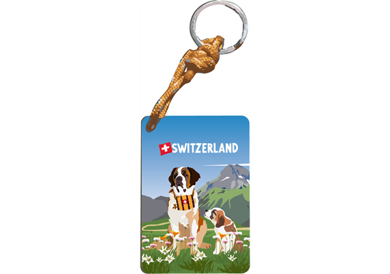 Schlüsselanhänger Bernhardiner - Switzerland