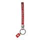 Schlüsselanhänger Glitzer Strap flach rot, Switzerland