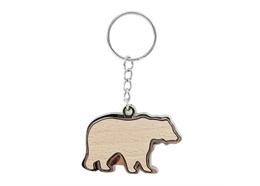 Schlüsselanhänger Holz Bär