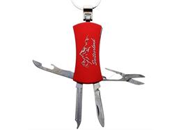 Schlüsselanhänger Metall Multi-Funktion rot, 6.2 x 2.9 cm - Switzerland