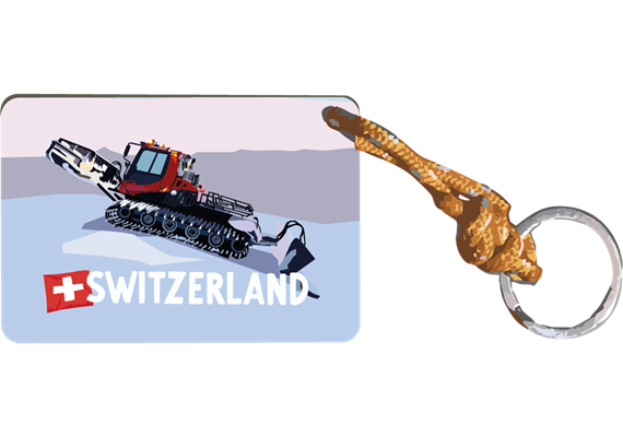 Schlüsselanhänger Pistenbully - Switzerland