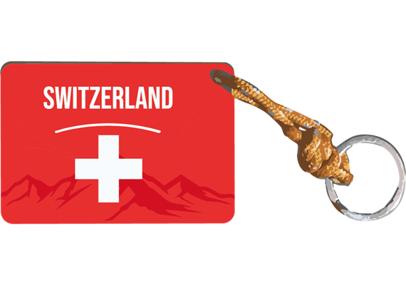 Schlüsselanhänger Schweizerkreuz