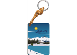 Schlüsselanhänger St. Moritz Landschaft