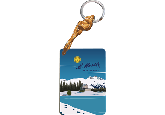 Schlüsselanhänger St. Moritz Landschaft
