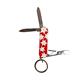 Schlüsselanhänger Taschenmesser rot Edelweiss