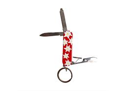 Schlüsselanhänger Taschenmesser rot Edelweiss