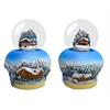 Schneekugel Glocke Winterchalet, 4.5cm, 2 assortiert