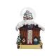 Schneekugel Haus mit Thermometer, Winter, 4.5cm