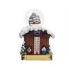 Schneekugel Haus mit Thermometer, Winter, 4.5cm