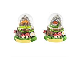 Schneekugel mit Landschaft und Bergen , 3.5 cm, 2 assortiert