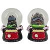 Schneekugel Schürze Edelweiss, 4.5cm, 2 assortiert