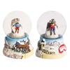 Schneekugel Skifahrer, 4.5cm, 2 assortiert