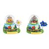 Schneekugel Sommer Almhütte mit beweglichem Enzian/ Edelweiss, 4cm, 2 assortiert
