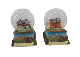 Schneekugel Sommer Chalet, 2 assortiert, 4.5cm