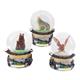 Schneekugel Sommer Tiere, 6.5cm, 3 assortiert