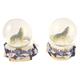 Schneekugel Wolf Winterlandschaft, 4.5cm, 2 assortiert