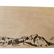 Schneidebrett Erle 22x12 cm - Alpen Panorama St. Moritz | Bild 2