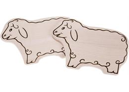 Schneidebrett FSC Ahorn in Schaf Form 25x18x1.2 cm