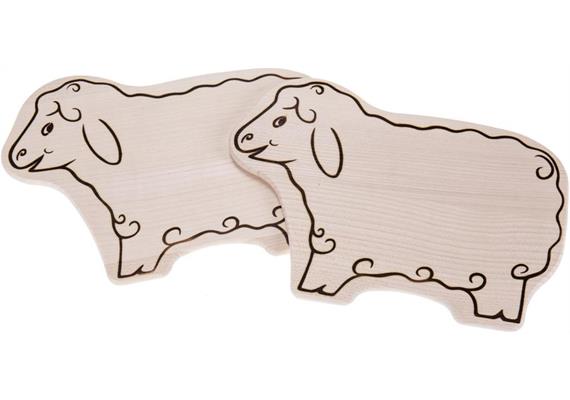 Schneidebrett FSC Ahorn in Schaf Form 25x18x1.2 cm