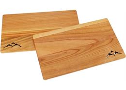 Schneidebrett FSC Kirsche 26x15x1 cm geölt - Berge