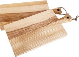 Schneidebrett mit Griff FSC Esche 40x20x2 cm roh