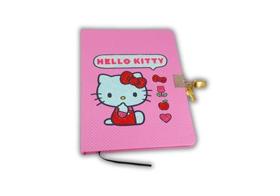 Schtroumpfette avec parapluie, Crystal Art Carnet de notes 18x26cm