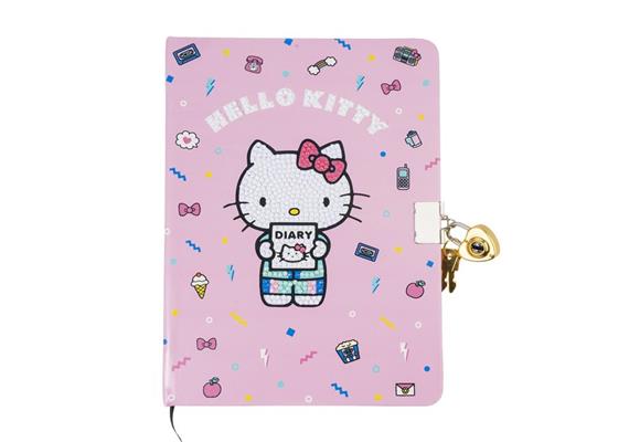 Schtroumpfette avec parapluie, Crystal Art Carnet de notes 18x26cm