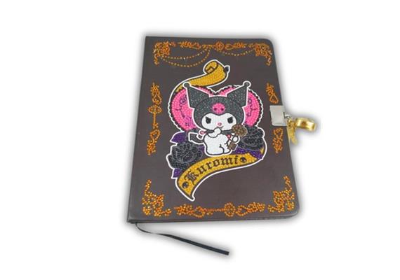 Schtroumpfette avec parapluie, Crystal Art Carnet de notes 18x26cm