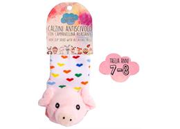 Schweine Anti-Rutsch Socken 7-8 Jahre