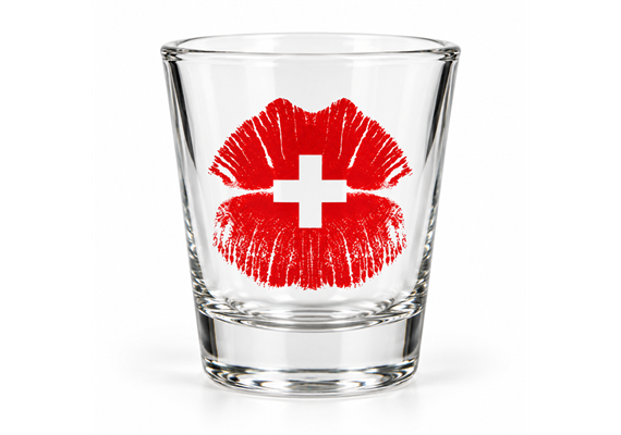 Shot Glas Swiss Kiss
