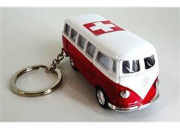 SLA VW Bus rot, mit CH-Kreuz
