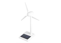Solar Windgenerator Holz weiß, 30 cm