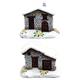 Steinhaus mit Edelweiss Winter, 2 assortiert