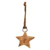 Stern aus Holz, natur , 5 x 2.5cm