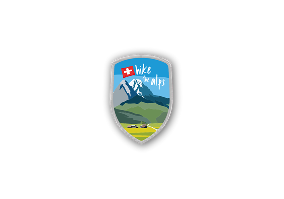 Stockwappen Hike the Alps - Switzerland