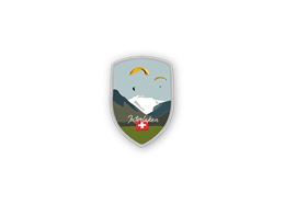 Stockwappen Interlaken Paraglider