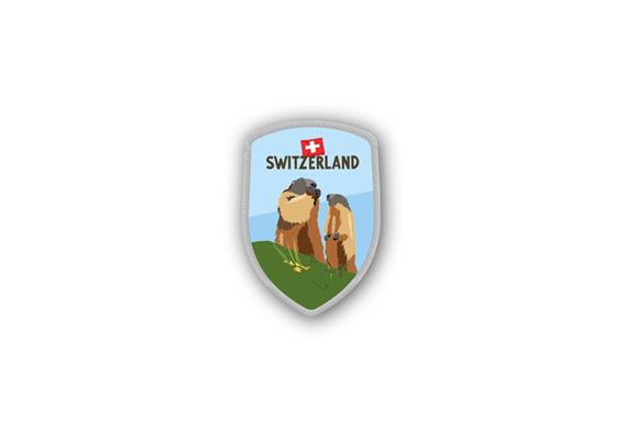 Stockwappen Murmeltier - Switzerland