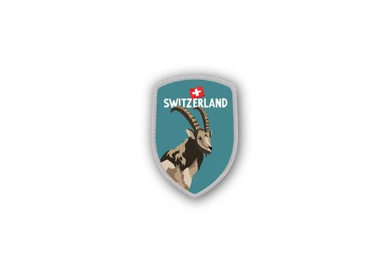 Stockwappen Steinbock - Switzerland
