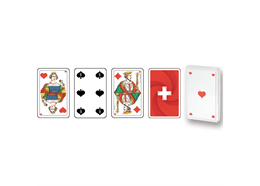 Swiss Flag Piquet Karten in transparenter Box