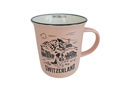 Switzerland Tasse Keramik, peach