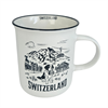 Switzerland Tasse Keramik, weiss