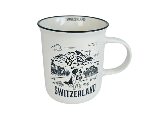 Switzerland Tasse Keramik, weiss