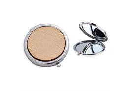 Taschenspiegel mit Holzdeckel, auf Wunsch mit Ortschaft Gravur, gegen Aufpreis