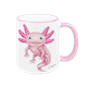 Tasse Axolotl, rosa, 330ml