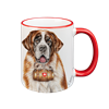 Tasse Bernhardiner, rot, 330ml