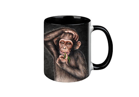 Tasse Black Edition - Affe, 330ml