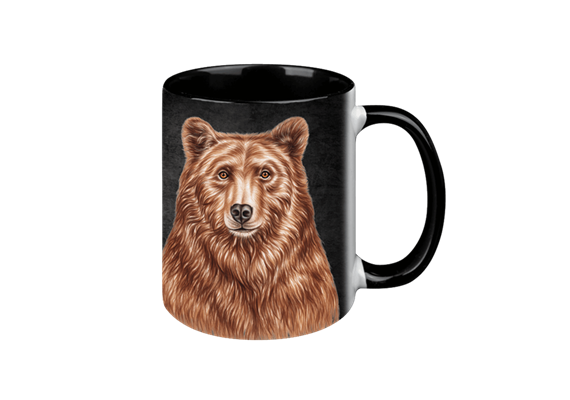 Tasse Black Edition - Bär, 330ml